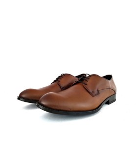 Imagen de medio perfil: Vista lateral del zapato Jaen piel marrón hombre Baerchi
