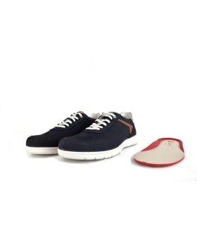 Zapato azul marino hombre Luisetti plantilla extraíble