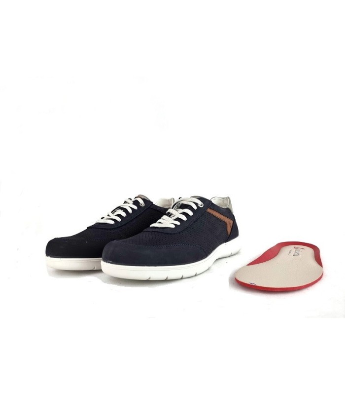 Zapato azul marino hombre Luisetti plantilla extraíble