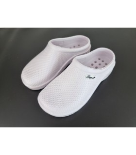 Zueco sanitario mujer blanco de Sakut