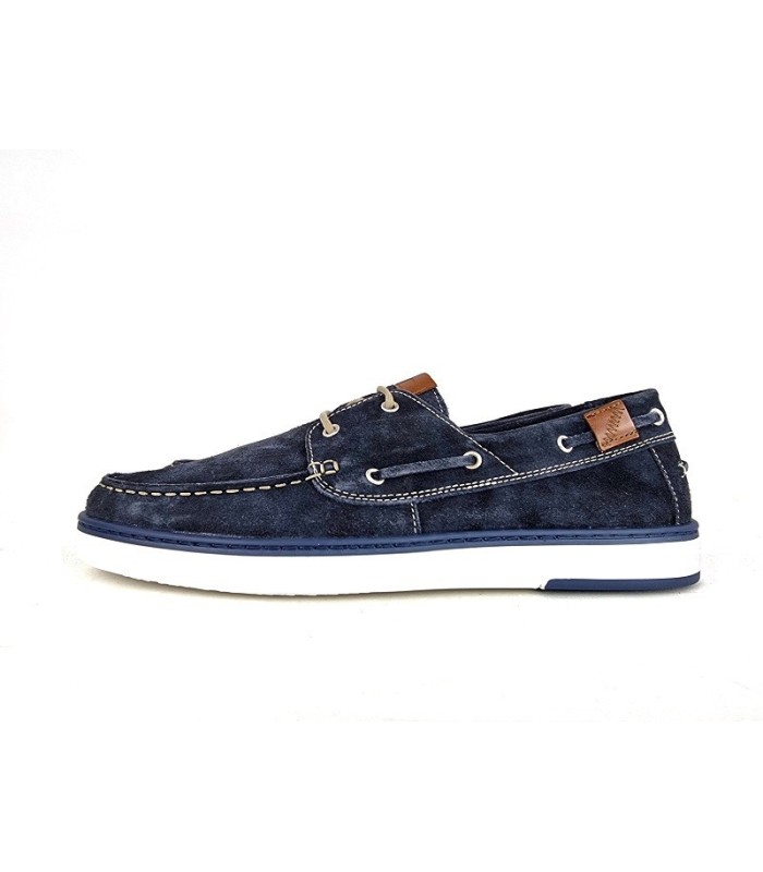 Zapato nautico cordones azul de Zen