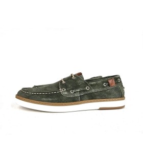Foto de perfil: Zapato náutico piel hombre Zen, color verde