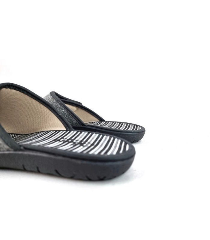 Zapatilla casa pinki hombre pala velcro gris de Cabrera