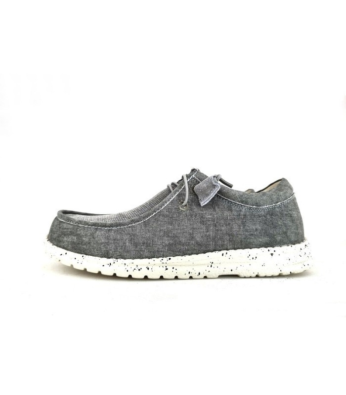 Zapatos tela hombre casual trnaspirable de Sweden Kle gris