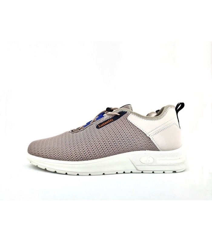 deportivo hombre textil beige perfil cordón elástico Luisetti