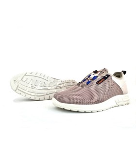 suela blanca deportiva Luisetti beige vista completa
