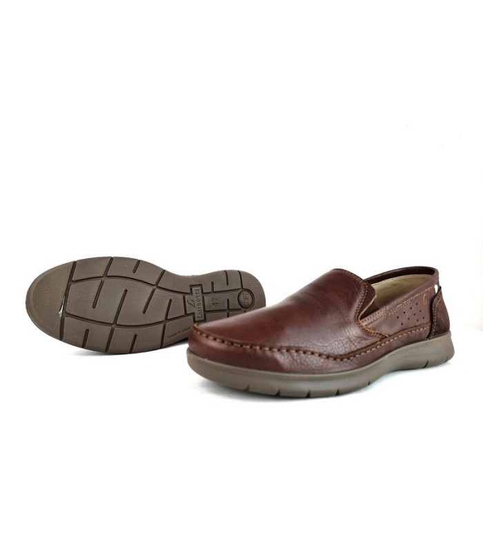 zapato mocasín marrón hombre suela ultraligera