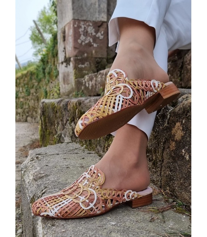 Zuecos mujer Multi pardo de Nival Woman