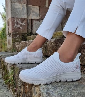 Zapatilla deportiva Runner Lady tonos blanco de Laura Azaña