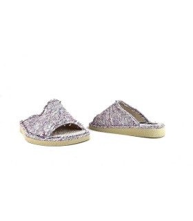 Zapatilla casa mujer pinki plano azul de Gema García