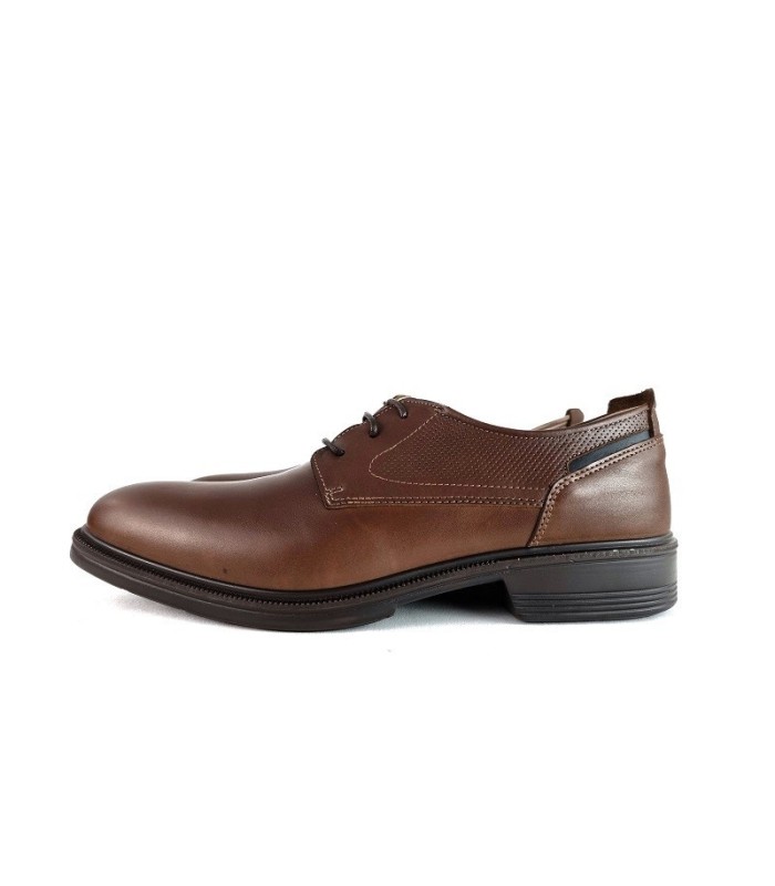 Zapato hombre traje cordones piel marrón claro de Luisetti
