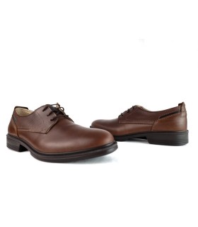 Zapato hombre traje cordones piel marrón claro de Luisetti