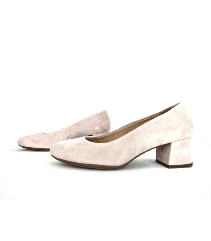 Zapato piel Urban Mimao rosa, vista de los dos perfiles