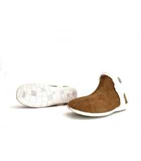Zapatilla casa invierno mujer bota camel de Garrido Muro
