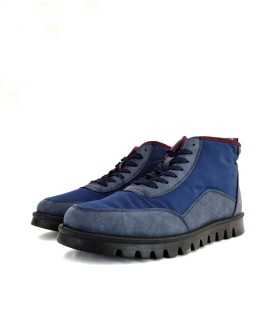 Botines de hombre ligero y comodo azul de Mysoft puestos