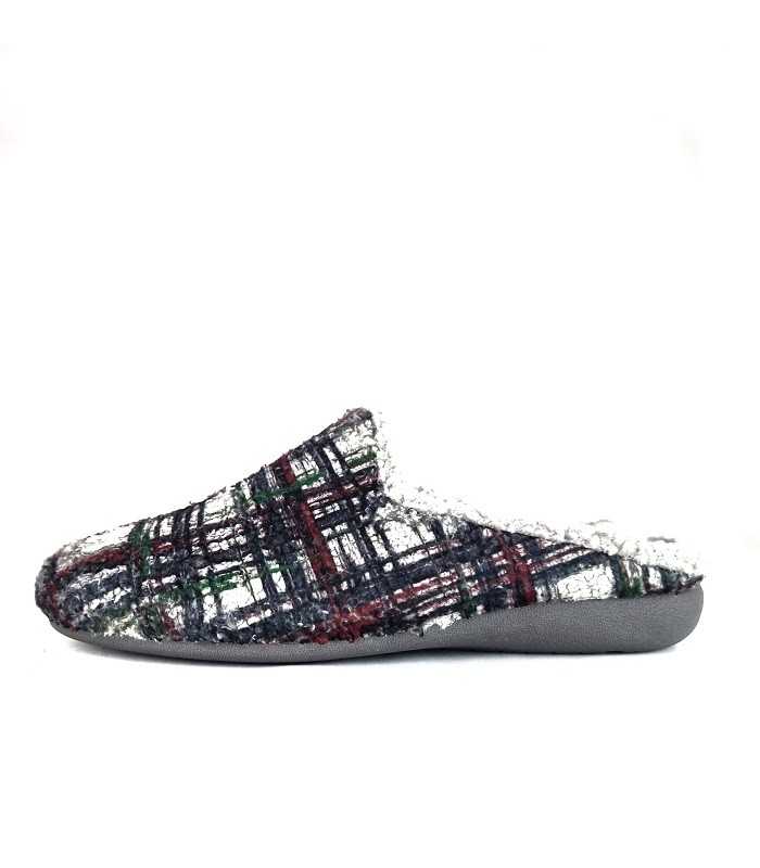 Zapatillas casa Cuadros pincel borreguito de Gema Garcia para hombre de invierno