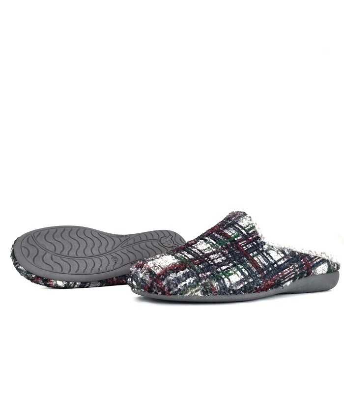 Zapatillas casa Cuadros pincel borreguito de Gema Garcia para hombre de invierno