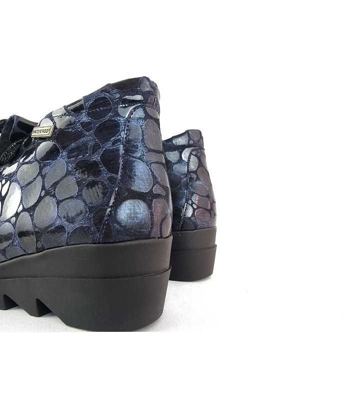 Botin Magda cuña azul membrana impermeable de Nival