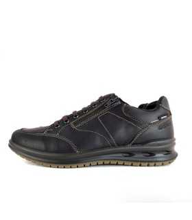 Zapatos piel Corson cremallera impermeable de Baerchi para hombre marron