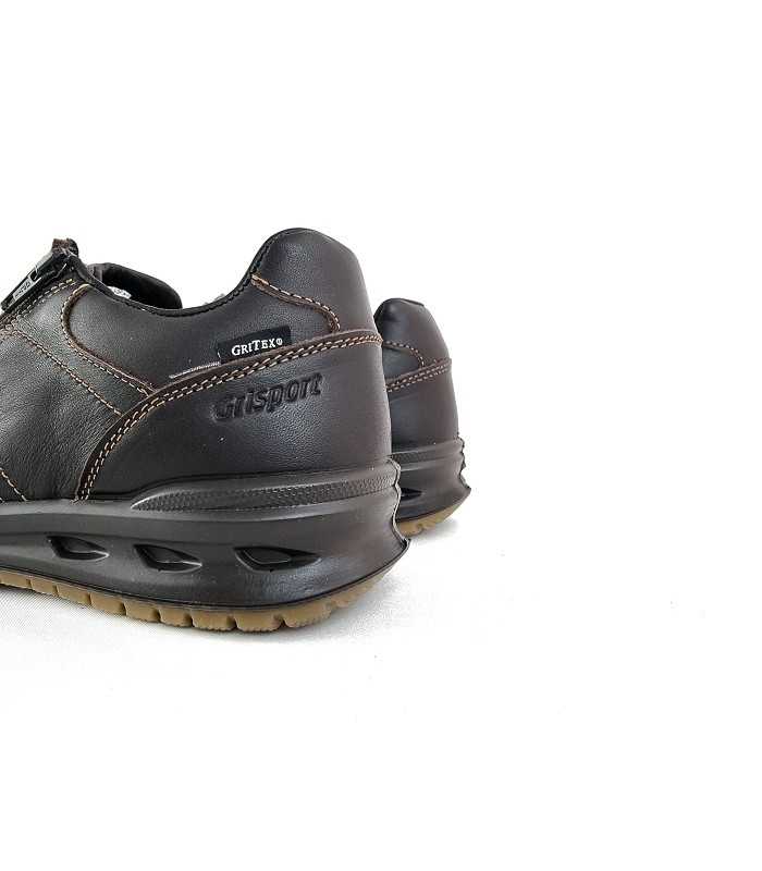 Zapato piel Corson cremallera impermeable de Baerchi para hombre marron
