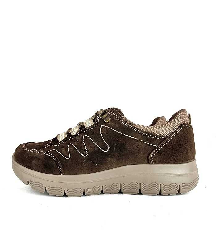 Zapato deportivo piel marron de Laura Azaña para mujer