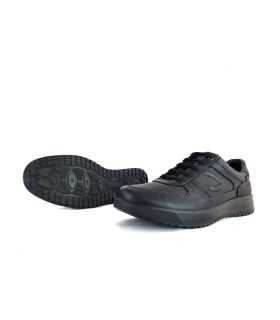 Suela Active del zapatos negro de sport Grisport, diseño antideslizante.
