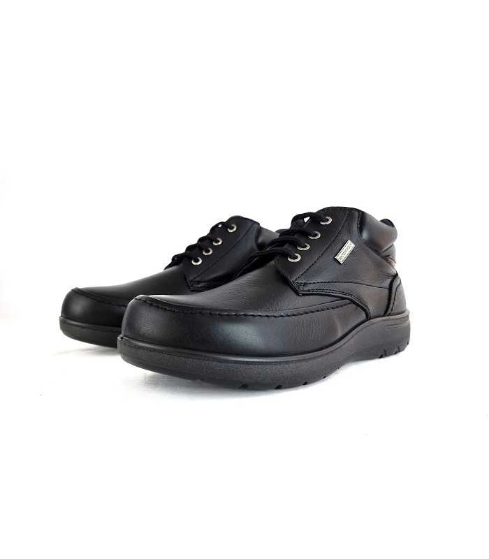 Botas impermeable piel negra de Luisetti