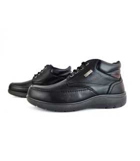 Bota impermeable piel negra de Luisetti