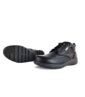 Bota impermeable piel negra de Luisetti