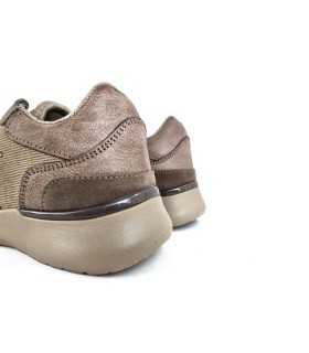 Vista trasera de Zapatilla deportiva para mujer K 735-7 beige tostado de Kangaroos