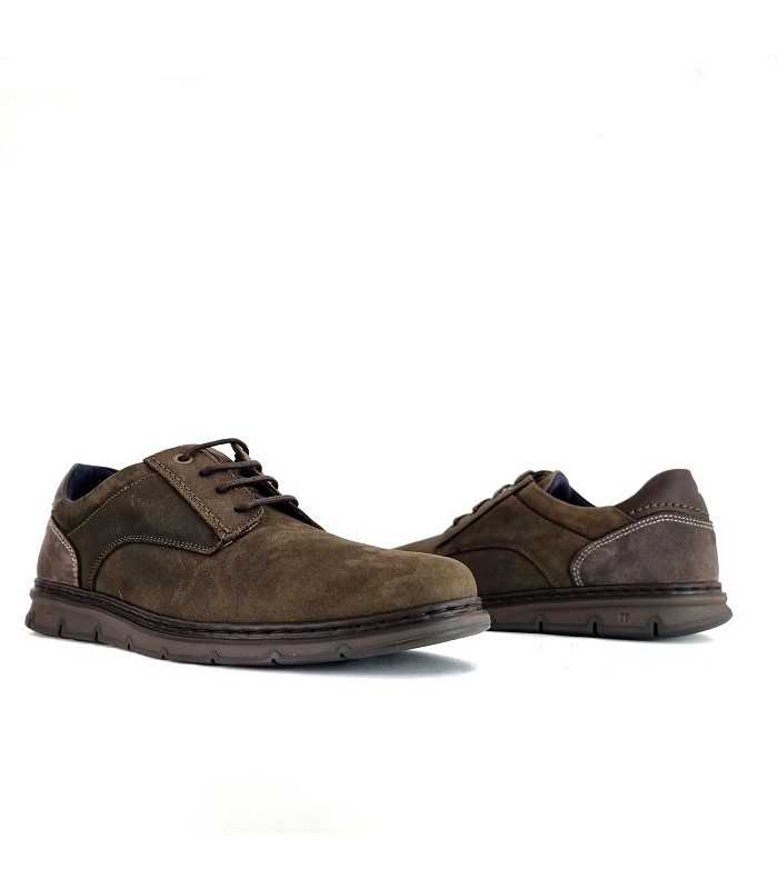 Zapatos hombre cordones beige verdoso de Notton