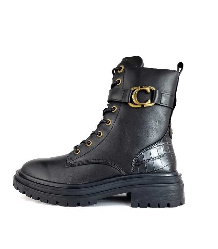 botas mujer piel carmela, vista de perfil