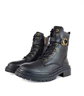 Botin piel negro mujer 160891 biker de Carmela