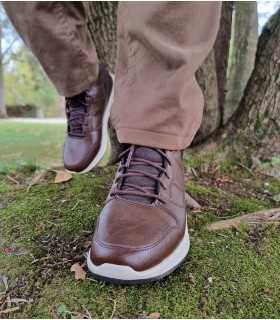Bota hombre Delson Selecto de Skechers chocolate
