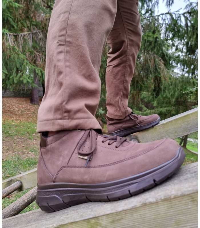 Bota hombre sport Dry confort piel marron de Luisetti
