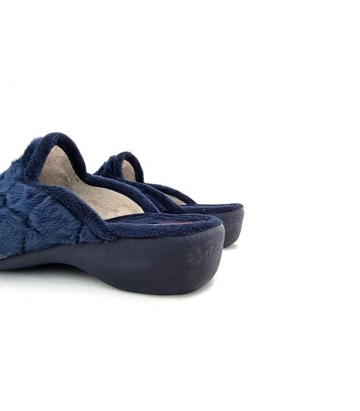 Zapatilla casa mujer Rombos azul de Gema García