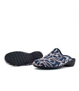 Zapatillas casa mujer Camila azul de Garrido Muro