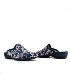 Zapatillas casa mujer Camila azul de Garrido Muro