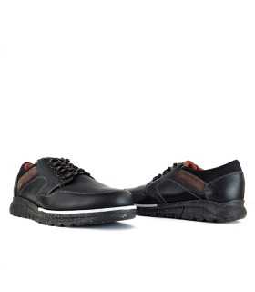 Zapato cordones hombre negro de Clayan