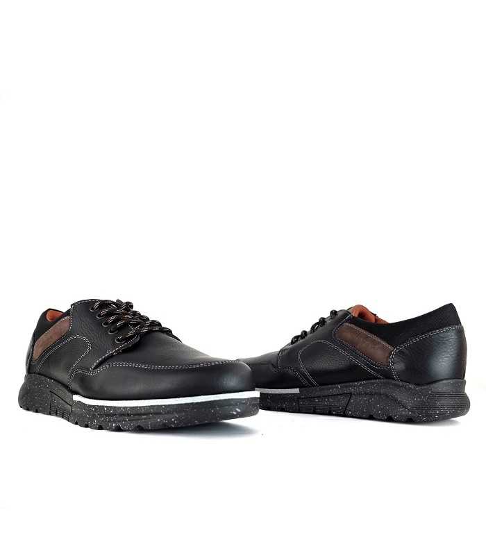 Zapato cordones hombre negro de Clayan