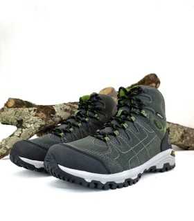 Bota hombre smontaña Shasca verde antracita de Brutting