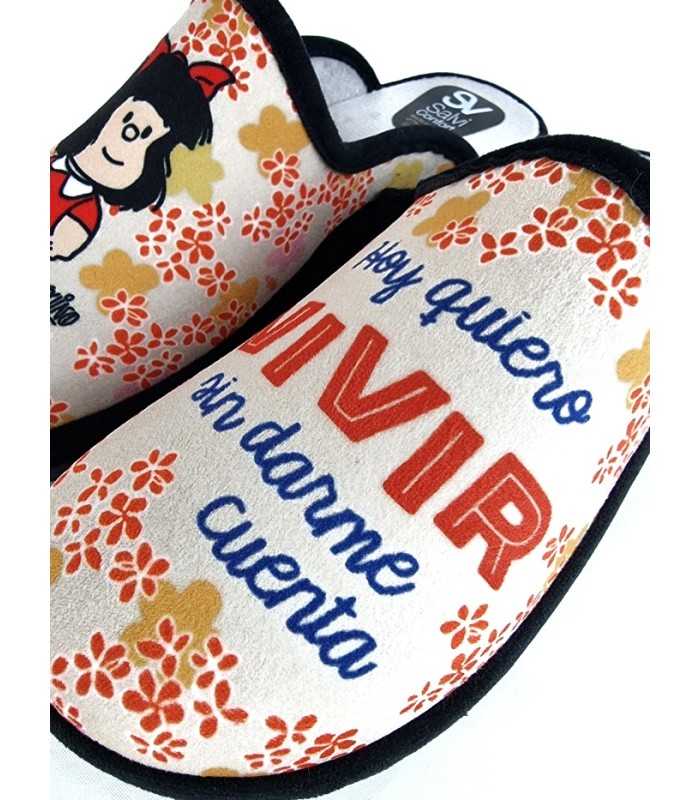 Vista del mensaje de la zapatillas. No quiero vivir sin darme cuenta.