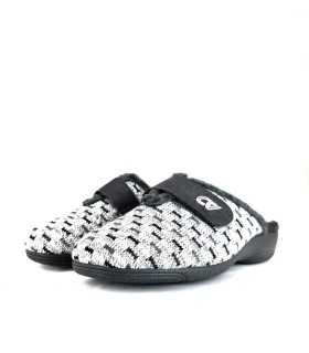 Zapatillas casa mujer tonos grises cuña de Cabrera