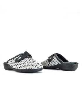 Zapatillas casa mujer tonos grises cuña de Cabrera