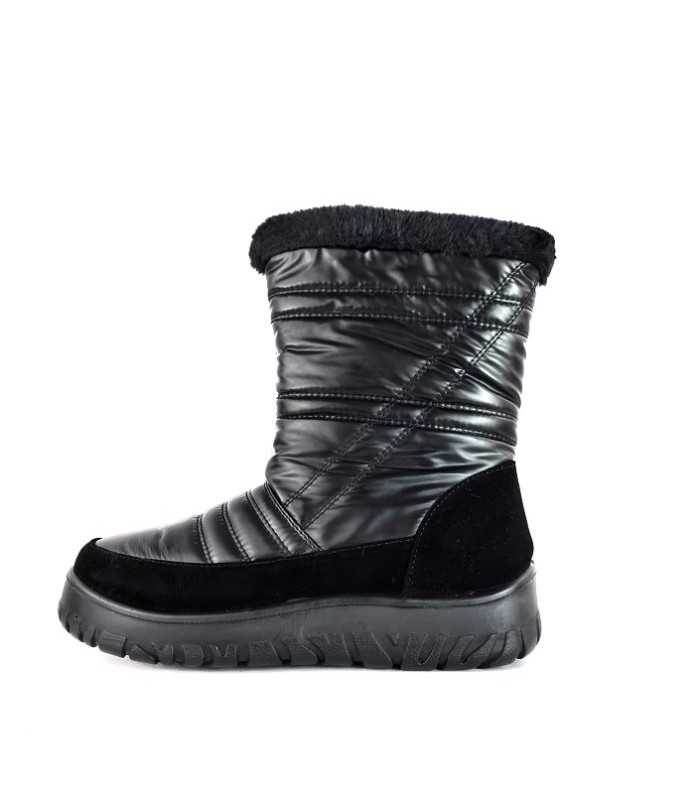 Botas mujer impermeable forro pelo ligera de Vicmart negra de rebajas