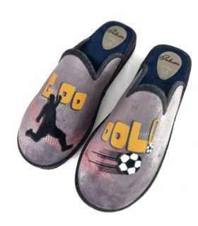 Vista de4sde arriba de Zapatillas casa Gooool Pelusin para hombre - diseño exclusivo de fútbol