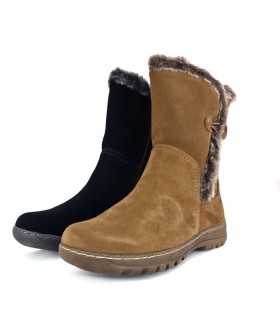 Bota resistente a la lluvia piel del Corornel Tapioca marron o negra