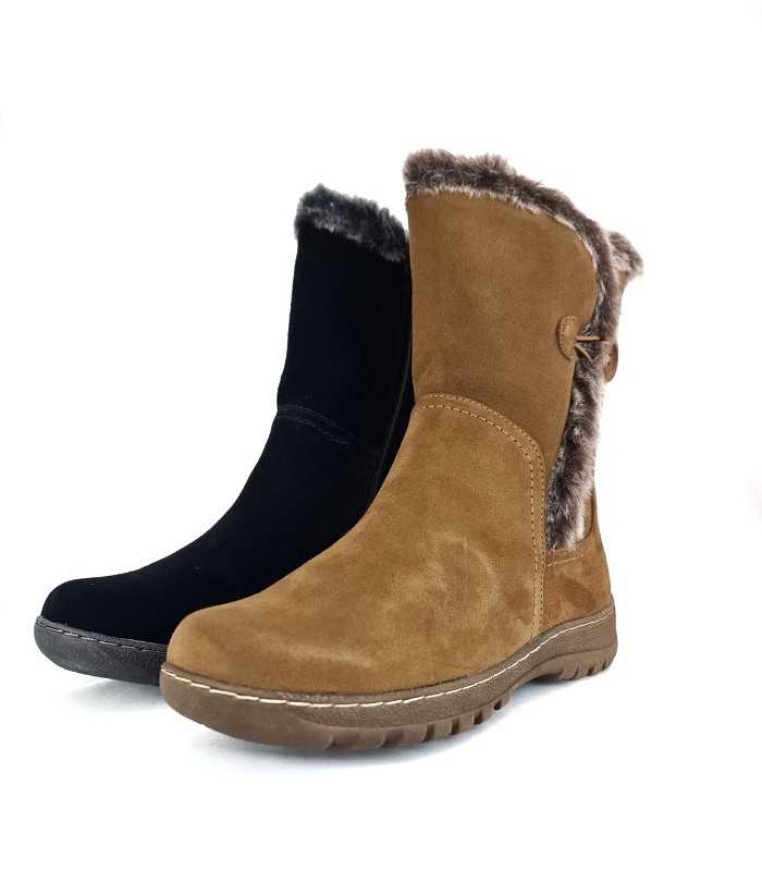 Bota resistente a la lluvia piel del Corornel Tapioca marron o negra