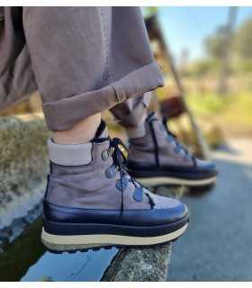 Botin mujer plataforma cuña Kitty 5 de Comfort Class taupe