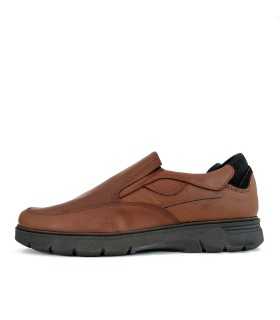 zapatos hombre piel elásticos marrones